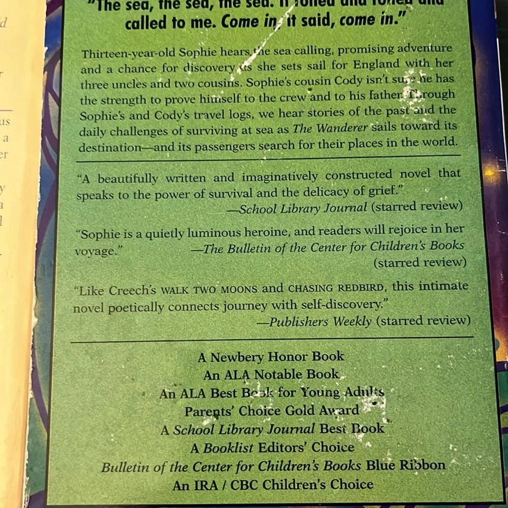 Sharon Creech 3 Book Set The Wanderer, Absolutely Normal Chaos, Walk Two Moons